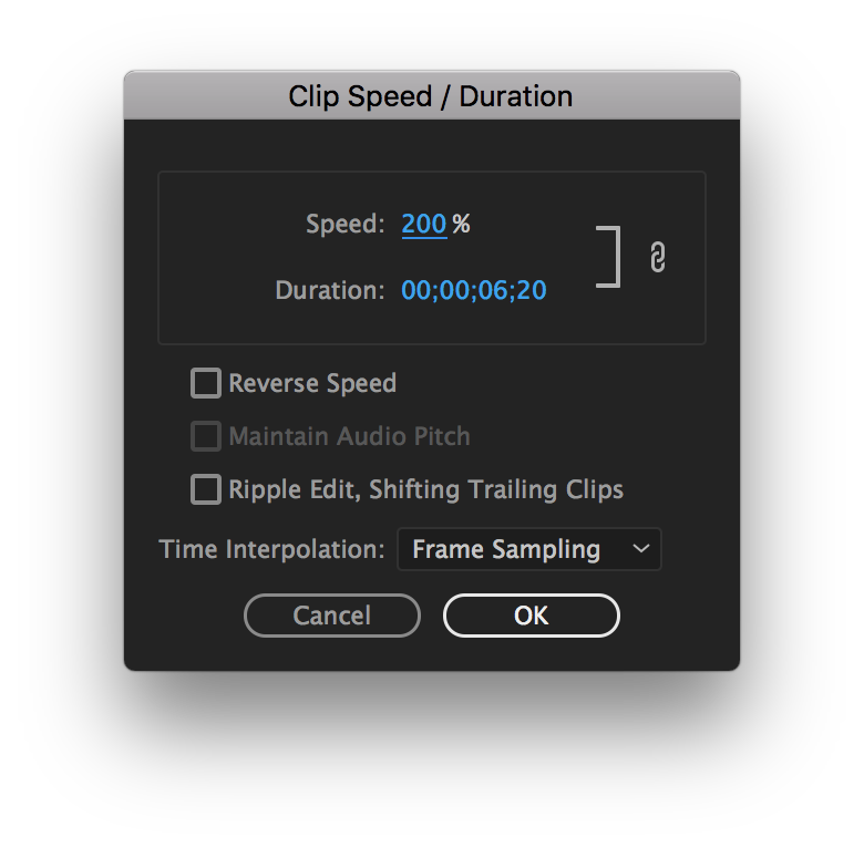 Clip Speed/Duration